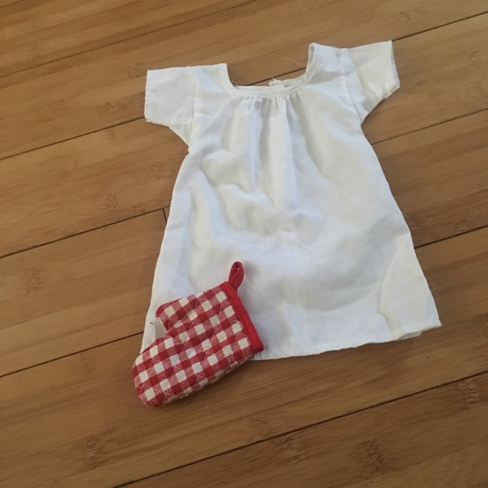 Authentic American Girl nightgown and potholder